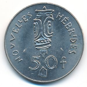 Новые Гебриды, 50 франков (1972 г.)