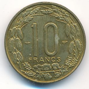Камерун, 10 франков (1958 г.)