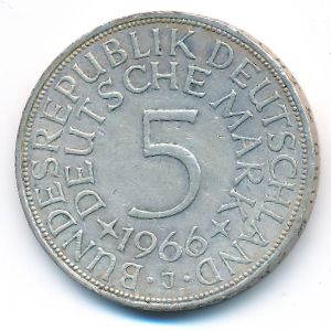 ФРГ, 5 марок (1966 г.)