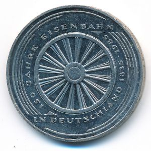 West Germany, 5 mark, 1985