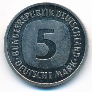 West Germany, 5 mark, 2000
