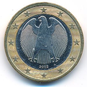 Германия, 1 евро (2002 г.)