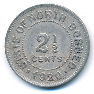 Северное Борнео, 2 1/2 цента (1920 г.)