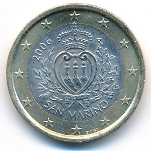 Сан-Марино, 1 евро (2006 г.)