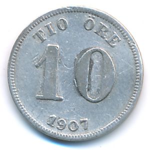 Швеция, 10 эре (1907 г.)
