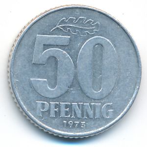 ГДР, 50 пфеннигов (1973 г.)