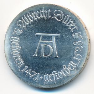German Democratic Republic, 10 mark, 1971