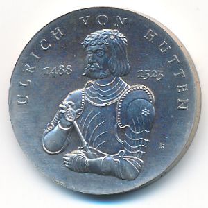 German Democratic Republic, 10 mark, 1988