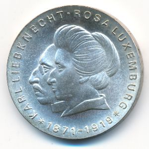 German Democratic Republic, 20 mark, 1971