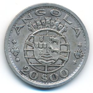 Ангола, 20 эскудо (1952 г.)