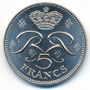 Монако, 5 франков (1975 г.)