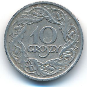 Польша, 10 грошей (1923 г.)