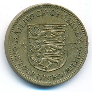 Джерси, 1/4 шиллинга (1957 г.)