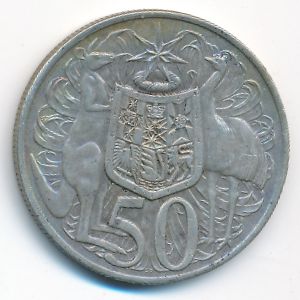 Австралия, 50 центов (1966 г.)