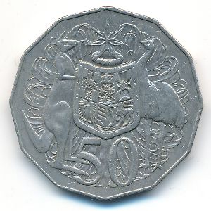 Австралия, 50 центов (1974 г.)