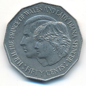 Австралия, 50 центов (1981 г.)