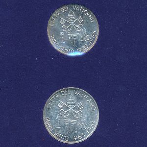 Ватикан, Набор монет (1984 г.)