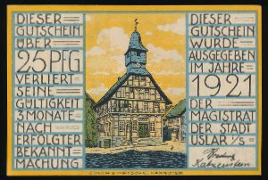 Нотгельды Германии, 25 пфеннигов (1921 г.)