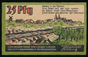 Нотгельды Германии, 25 пфеннигов (1922 г.)