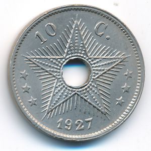 Бельгийское Конго, 10 сентим (1927 г.)
