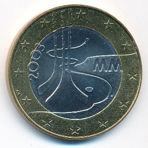 Финляндия, 5 евро (2003 г.)