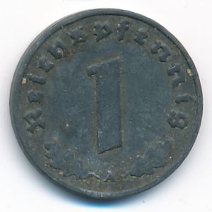 Nazi Germany, 1 reichspfennig, 1940