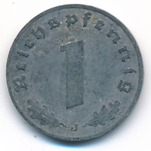 Nazi Germany, 1 reichspfennig, 1941