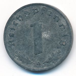 Nazi Germany, 1 reichspfennig, 1941