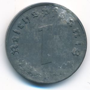 Nazi Germany, 1 reichspfennig, 1944