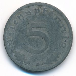 Третий Рейх, 5 рейхспфеннигов (1942 г.)