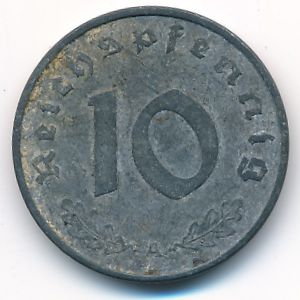 Третий Рейх, 10 рейхспфеннигов (1943 г.)