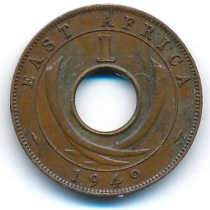 East Africa, 1 cent, 1949