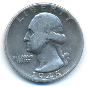 США, 1/4 доллара (1945 г.)