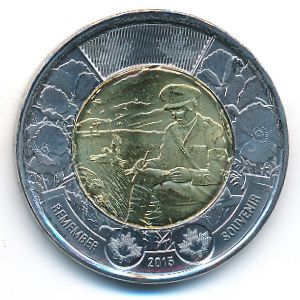Канада, 2 доллара (2015 г.)