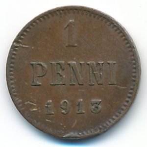 Finland, 1 penni, 1913