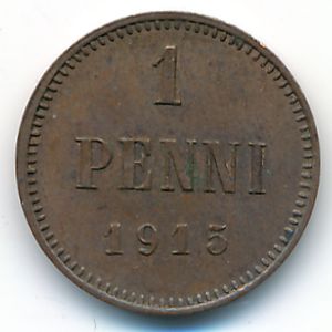 Finland, 1 penni, 1915