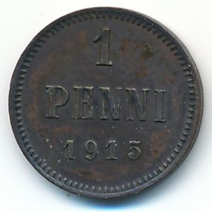 Finland, 1 penni, 1915