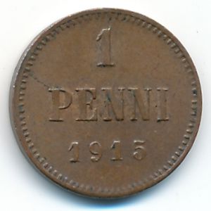 Finland, 1 penni, 1915