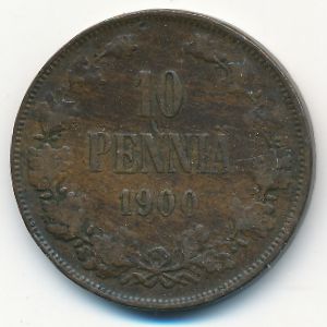 Финляндия, 10 пенни (1900 г.)