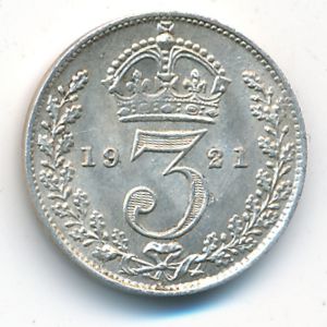 Великобритания, 3 пенса (1921 г.)