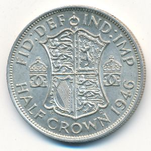 Great Britain, 1/2 crown, 1946