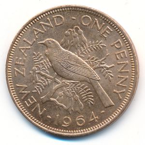 Новая Зеландия, 1 пенни (1964 г.)