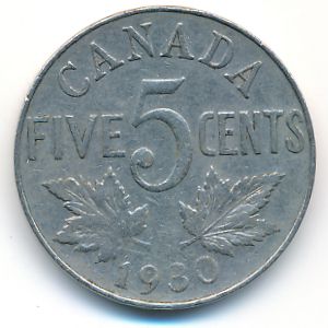 Канада, 5 центов (1930 г.)