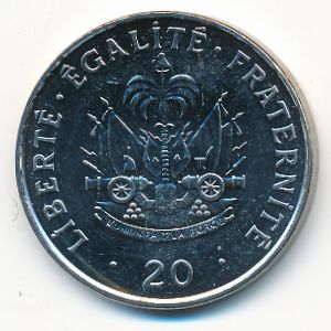 Haiti, 20 centimes, 1995