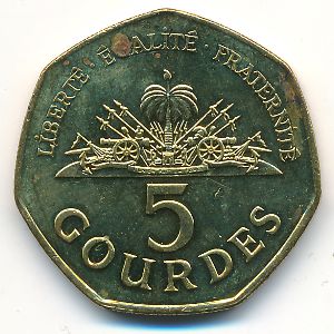 Гаити, 5 гурдов (2011 г.)