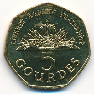 Гаити, 5 гурдов (2011 г.)