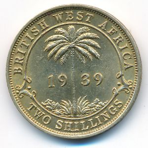 British West Africa, 2 shillings, 1939