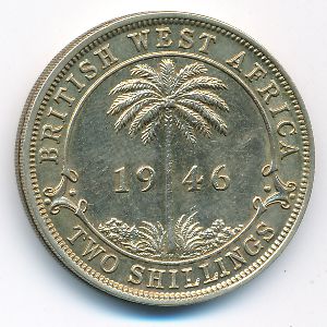 Британская Западная Африка, 2 шиллинга (1946 г.)