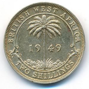 Британская Западная Африка, 2 шиллинга (1949 г.)