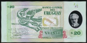 Уругвай, 20 песо (2020 г.)